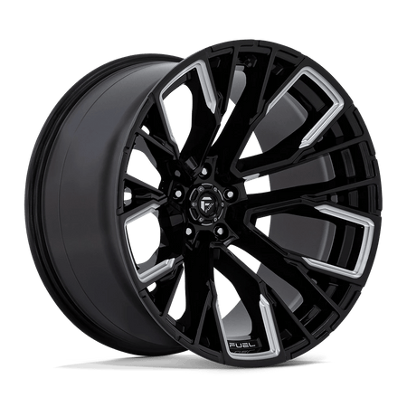 Fuel 1PC D849 REBAR 22x12 ET-44 5x139.7 Gloss Black Milled