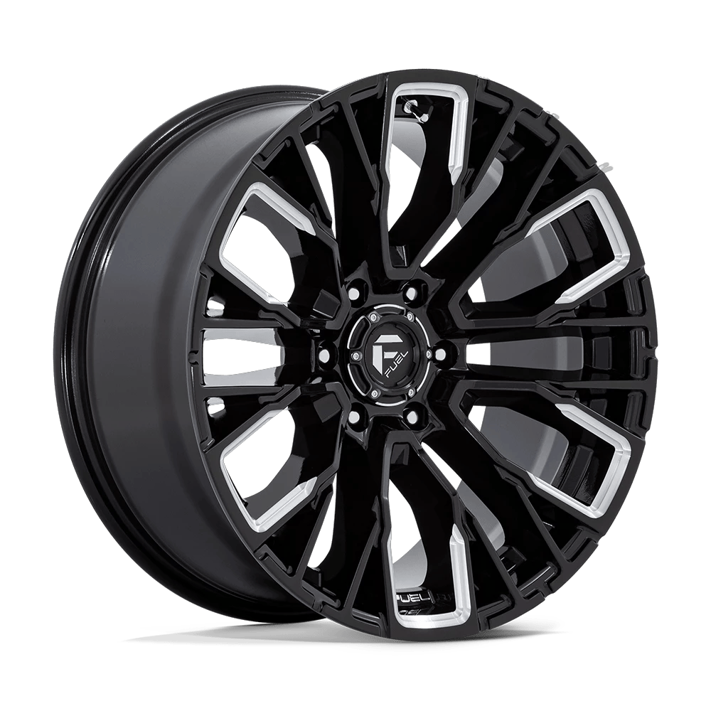 Fuel 1PC D849 REBAR 20x9 ET1 6x139.7 Gloss Black Milled