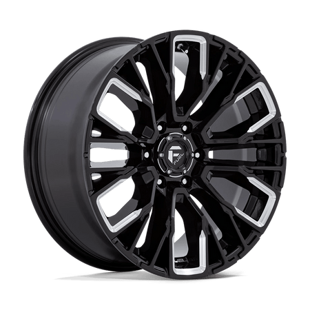 Fuel 1PC D849 REBAR 20x9 ET20 6x139.7 Gloss Black Milled