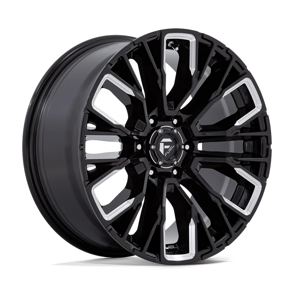 Fuel 1PC D849 REBAR 20x9 ET20 6x135 Gloss Black Milled