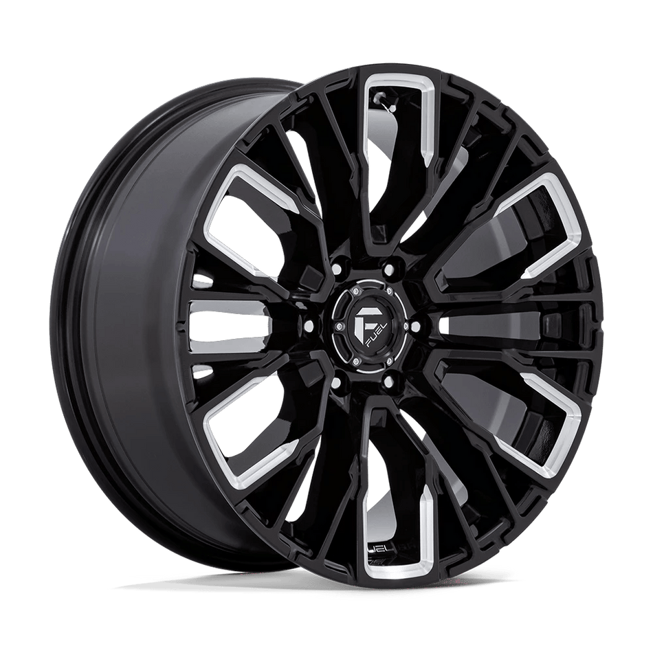 Fuel 1PC D849 REBAR 20x9 ET20 6x135 Gloss Black Milled