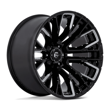Fuel 1PC D849 REBAR 22x12 ET-44 6x135 Gloss Black Milled
