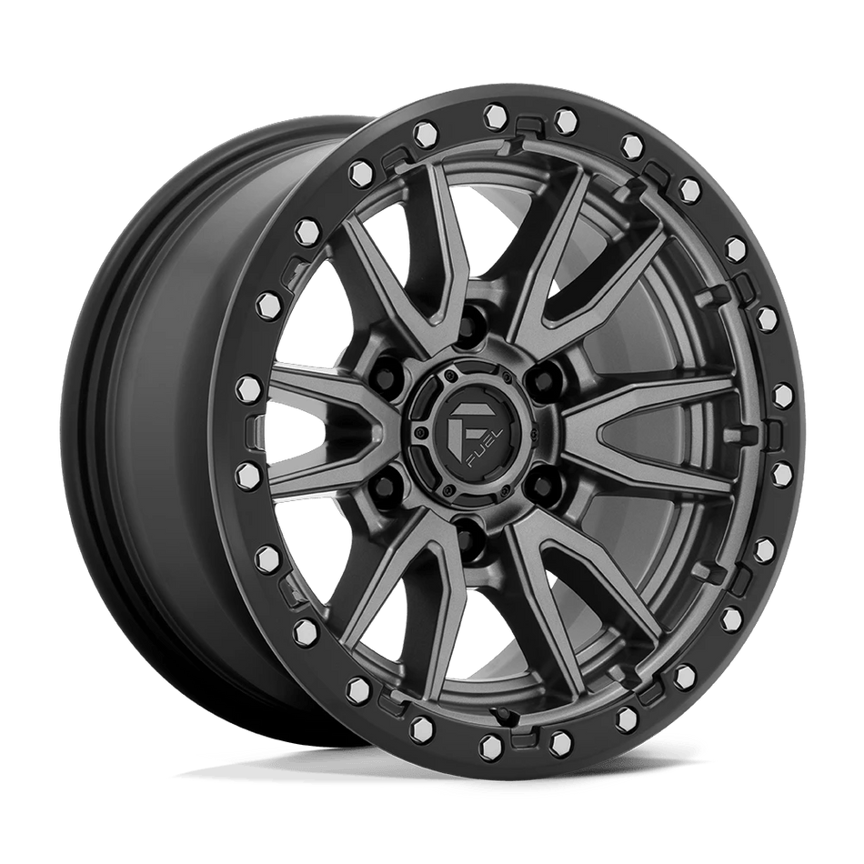 Fuel 1PC D680 REBEL 20x9 ET20 5x150 Matte Gunmetal Black Bead Ring