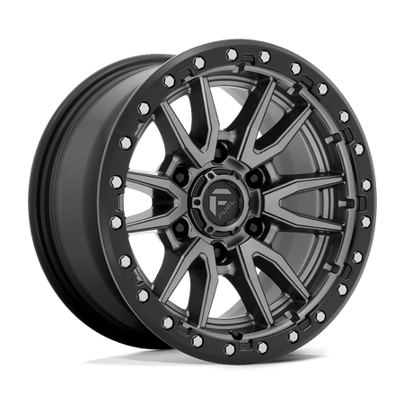 Fuel 1PC D680 REBEL 20x9 ET1 6x135 Matte Gunmetal Black Bead Ring