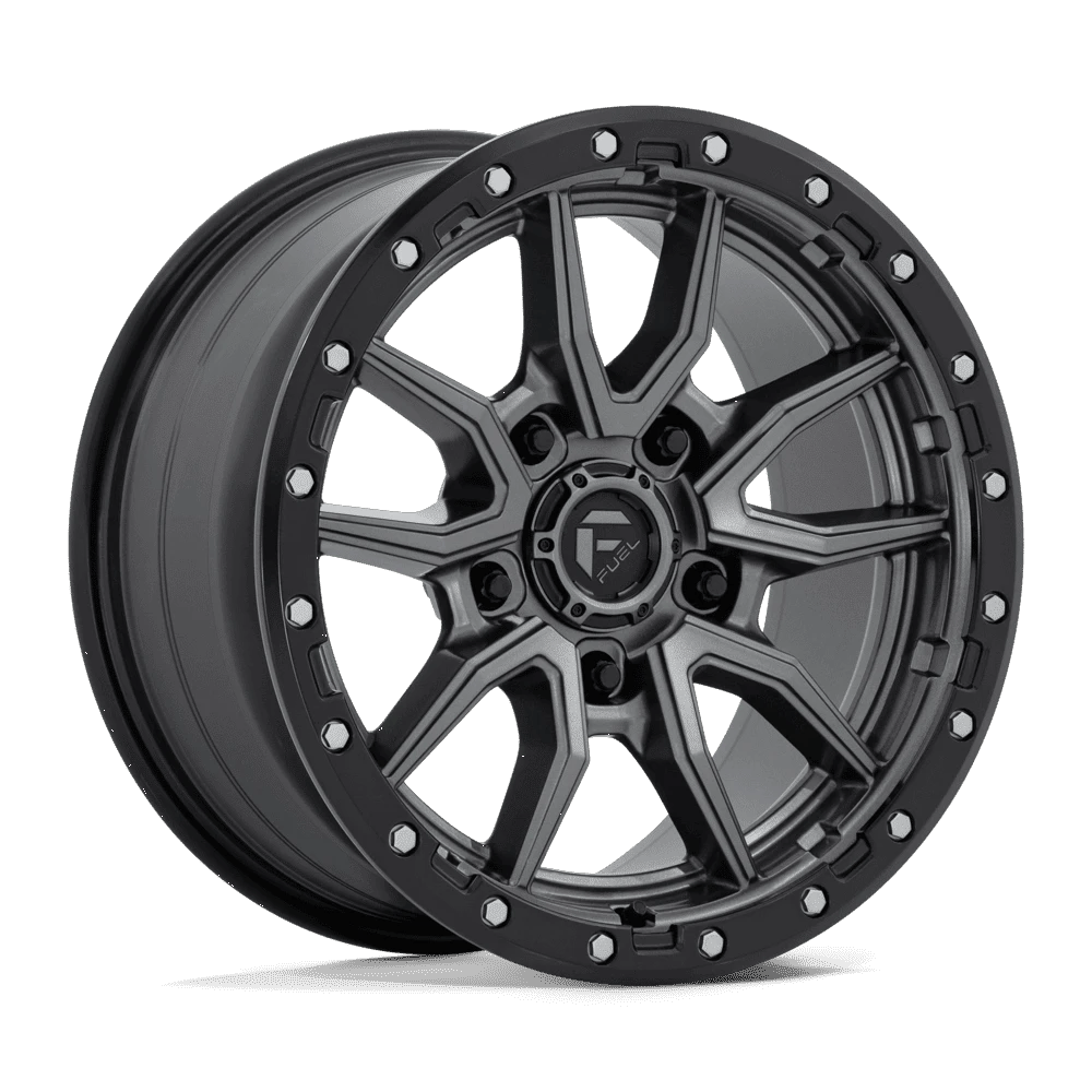 Fuel 1PC D680 REBEL 18x9 ET20 5x150 Matte Gunmetal Black Bead Ring