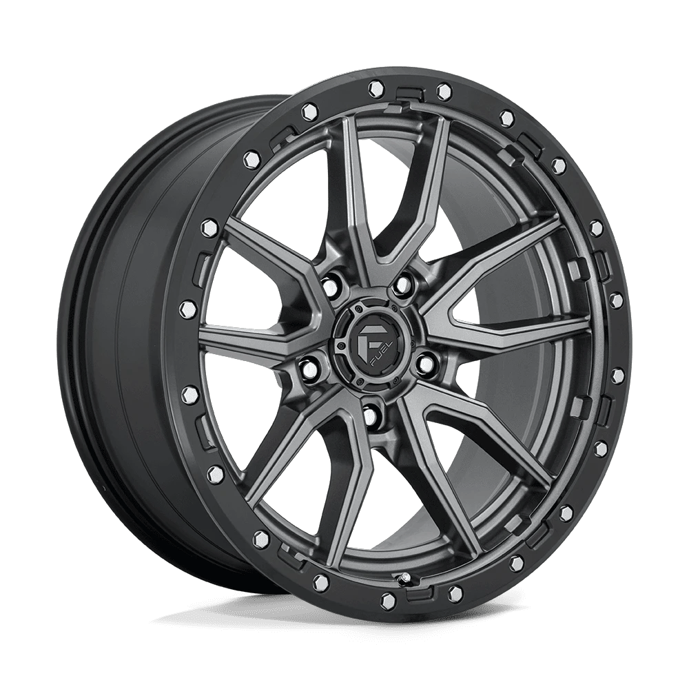 Fuel 1PC D680 REBEL 20x9 ET1 5x150 Matte Gunmetal Black Bead Ring