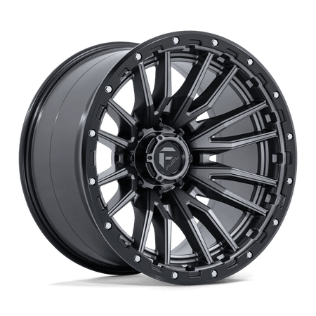 Fuel 1PC D680 REBEL 22x12 ET-44 8x170 Matte Gunmetal Black Bead Ring