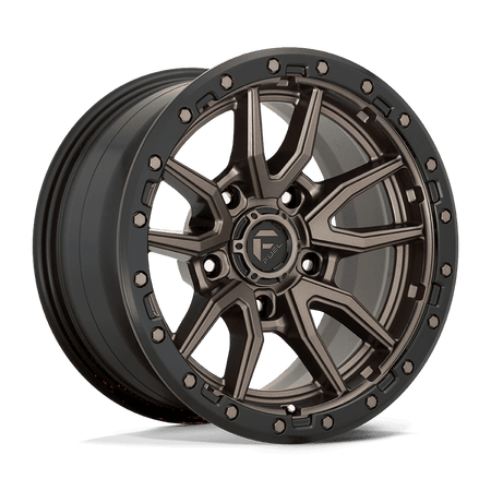 Fuel 1PC D681 REBEL 17x9 ET-12 5x127 Matte Bronze Black Bead Ring
