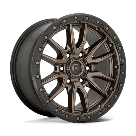 Fuel 1PC D681 REBEL 18x9 ET1 6x139.7 Matte Bronze Black Bead Ring