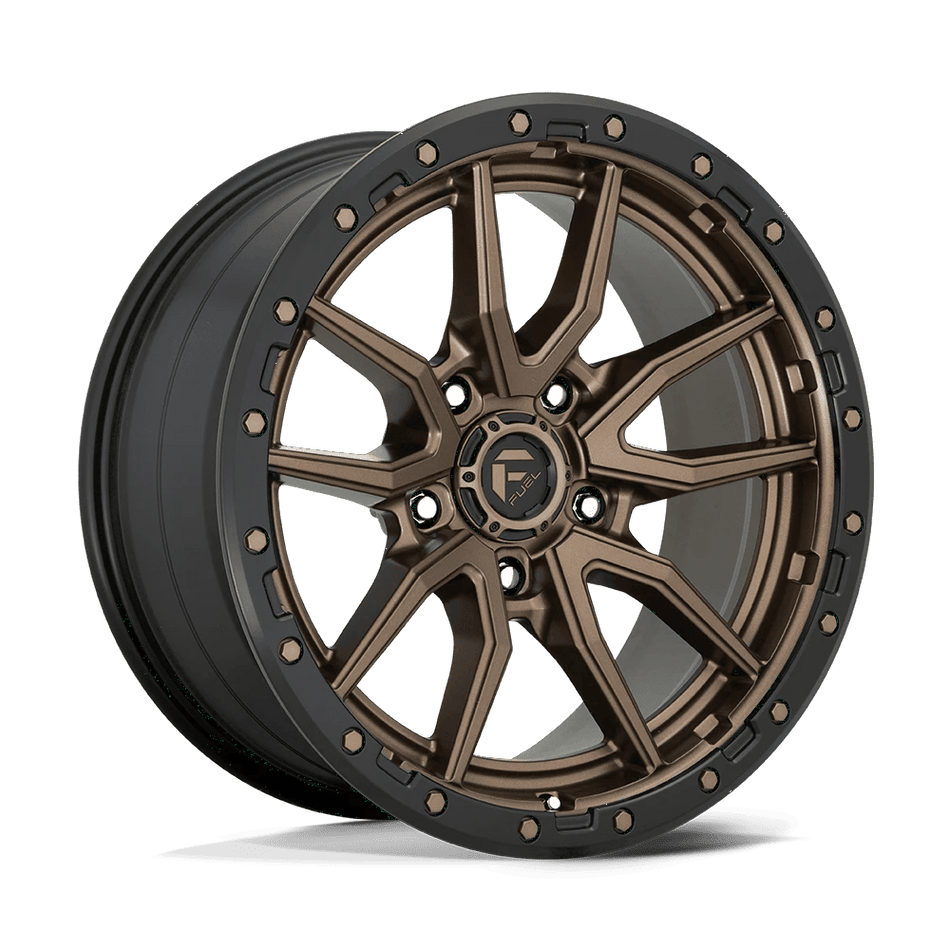Fuel 1PC D681 REBEL 20x9 ET1 5x139.7 Matte Bronze Black Bead Ring