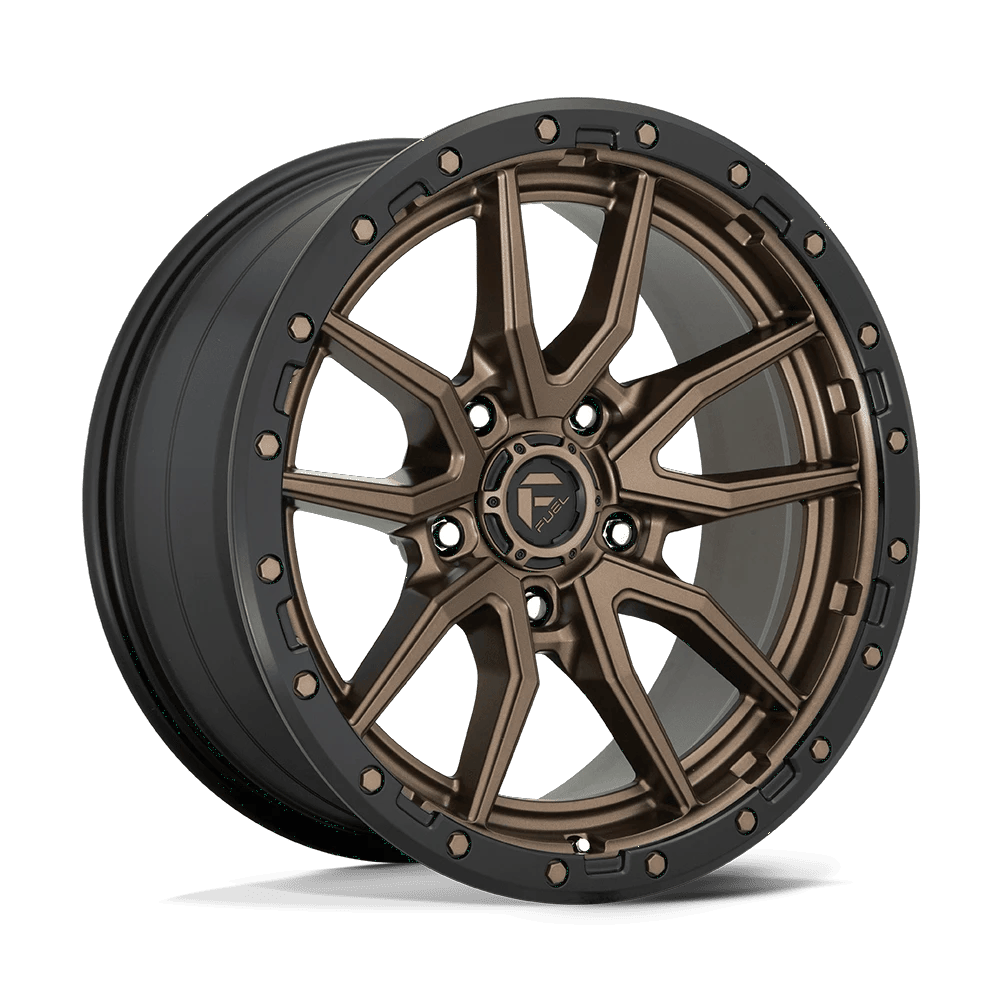 Fuel 1PC D681 REBEL 20x9 ET20 5x127 Matte Bronze Black Bead Ring