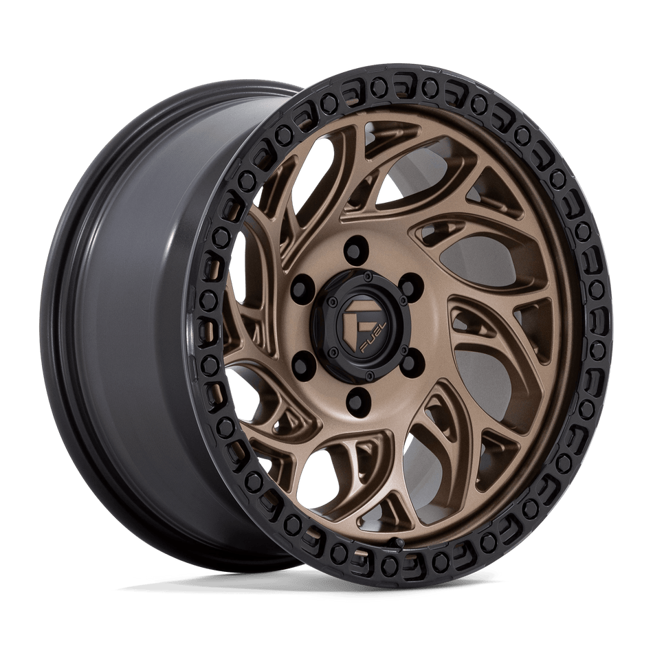 Fuel 1PC D841 RUNNER OR 15x10 ET-43 6x139.7 Bronze w/ Black Ring