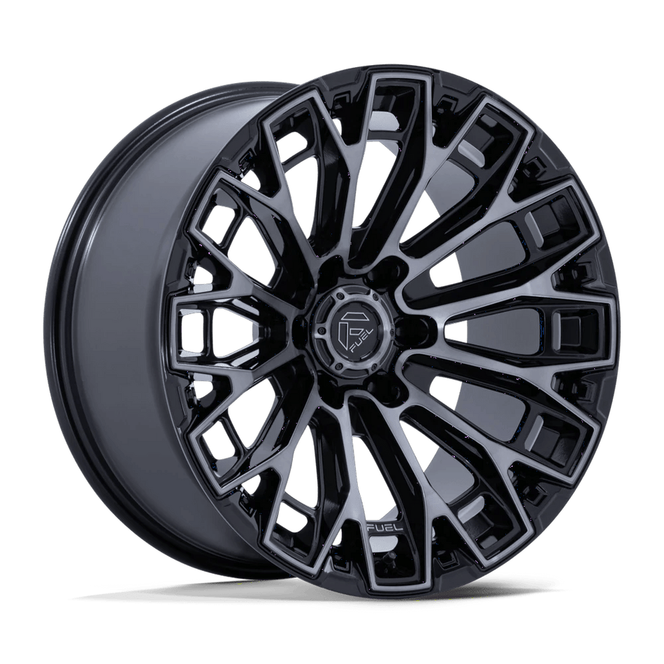 Fuel 1PC FC882 TRAX 20x9 ET1 6x139.7 Gloss Black w/ Machined Dark Tint Face