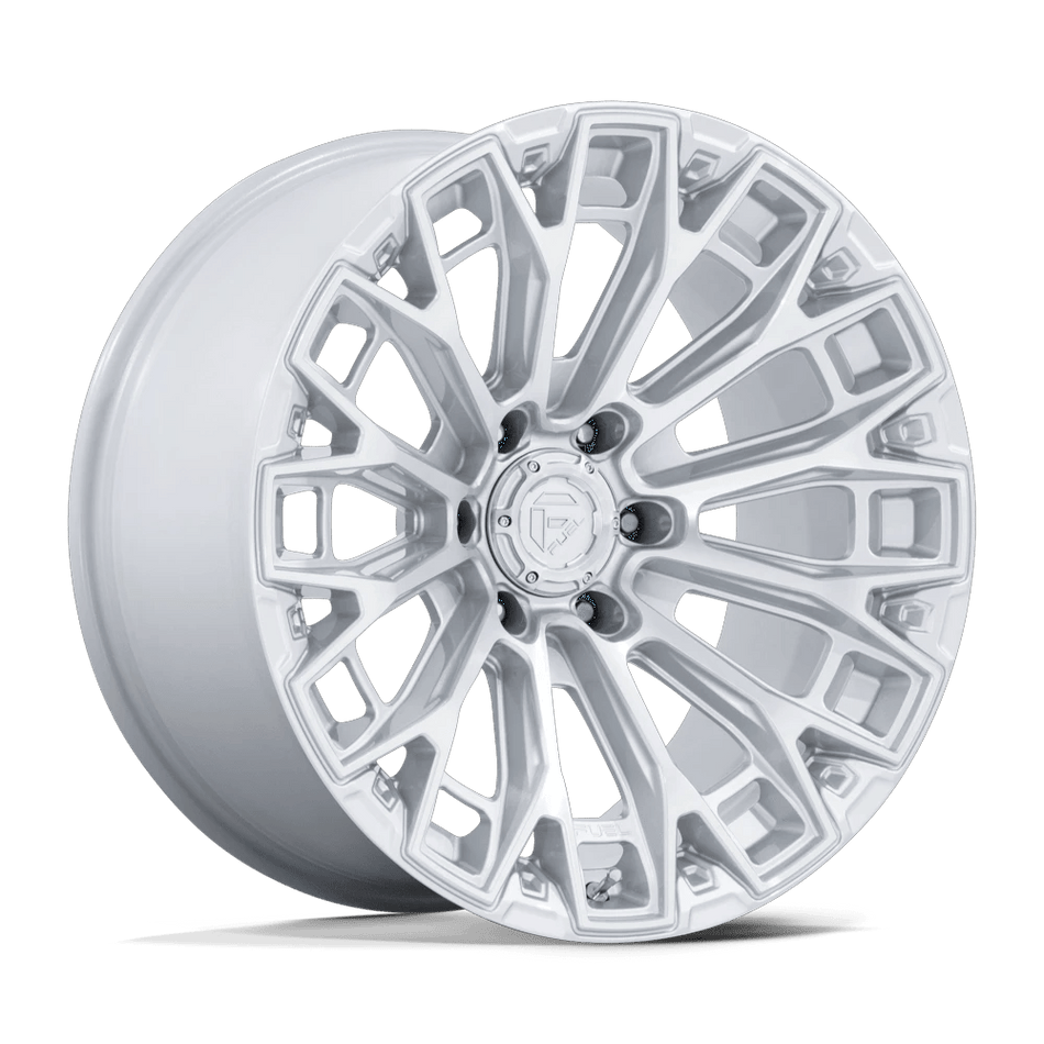 Fuel 1PC FC882 TRAX 20x10 ET-18 8x165.1 Gloss Silver w/ Machined Face