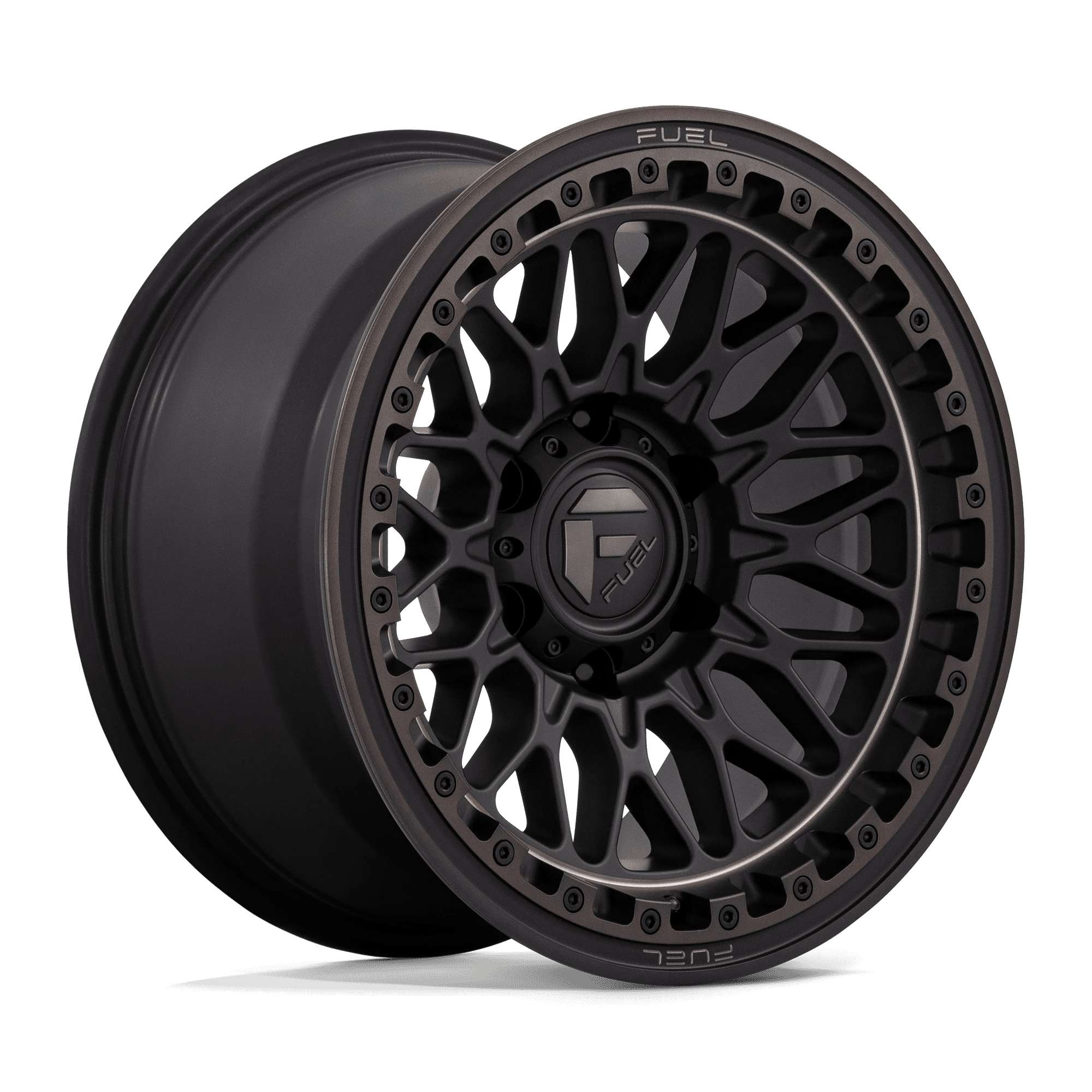 Fuel 1PC D759 TRIGGER 17x9 ET-12 6x139.7 Matte Black Double Dark Tint