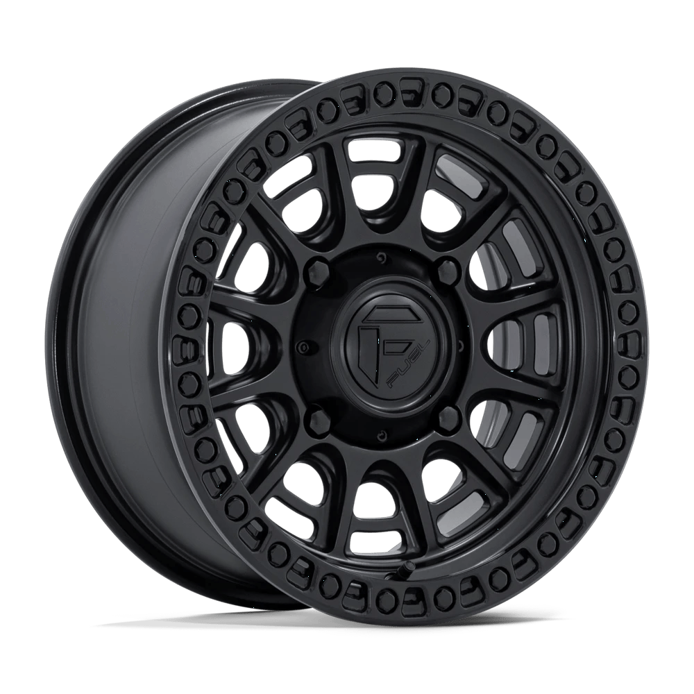 Fuel UTV FV832 CYCLE UTV 15x7 ET38 4x137 Matte Black w/ Gloss Black Lip