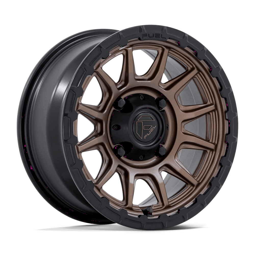Fuel UTV FV866 PISTON UTV 15x7 ET38 4x137 Matte Bronze w/ Matte Black Lip