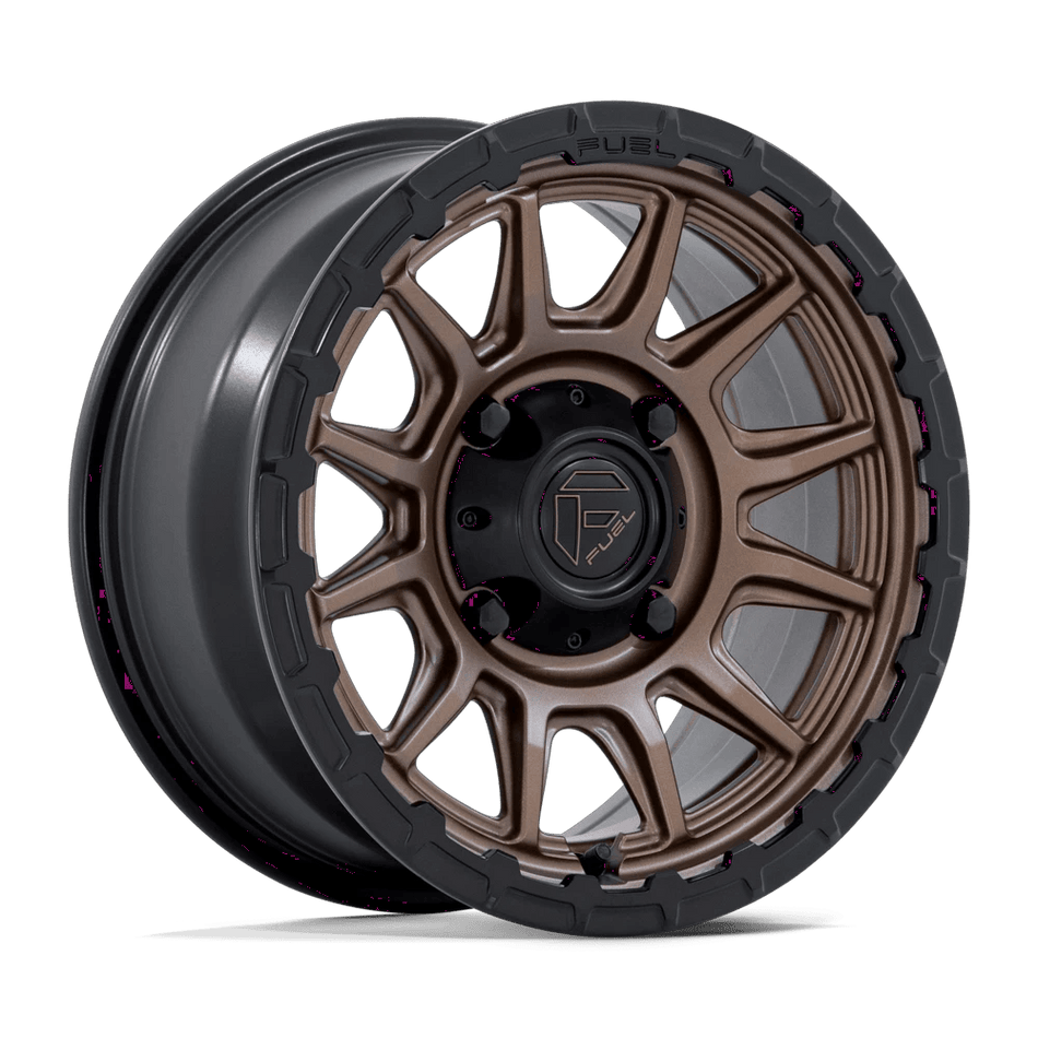 Fuel UTV FV866 PISTON UTV 15x7 ET38 4x137 Matte Bronze w/ Matte Black Lip