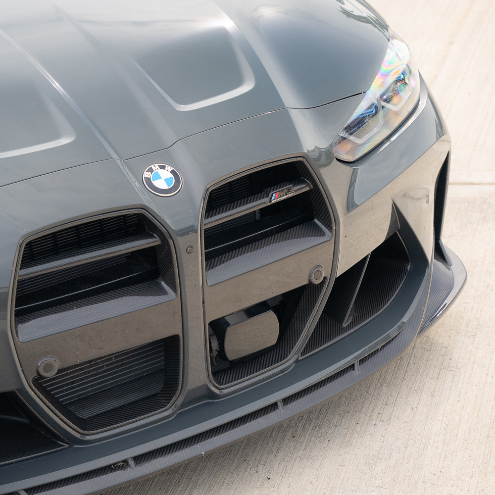 BMW M3/M4 G80/G81/G82/G83 CARBON FIBRE GRILLE - GT STYLE-Grille-CT CARBON-CT Carbon - High-quality carbon fiber and gloss black aerodynamic parts for premium sports and luxury vehicles.