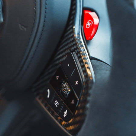 BMW Gxx M2,M3,M4 1,2,3,4 SERIES CARBON FIBRE / ALCANTARA LED FLAT BOTTOM STEERING WHEEL WITH HEATING-Accessories-CT CARBON-CT Carbon - High-quality carbon fiber and gloss black aerodynamic parts for premium sports and luxury vehicles.