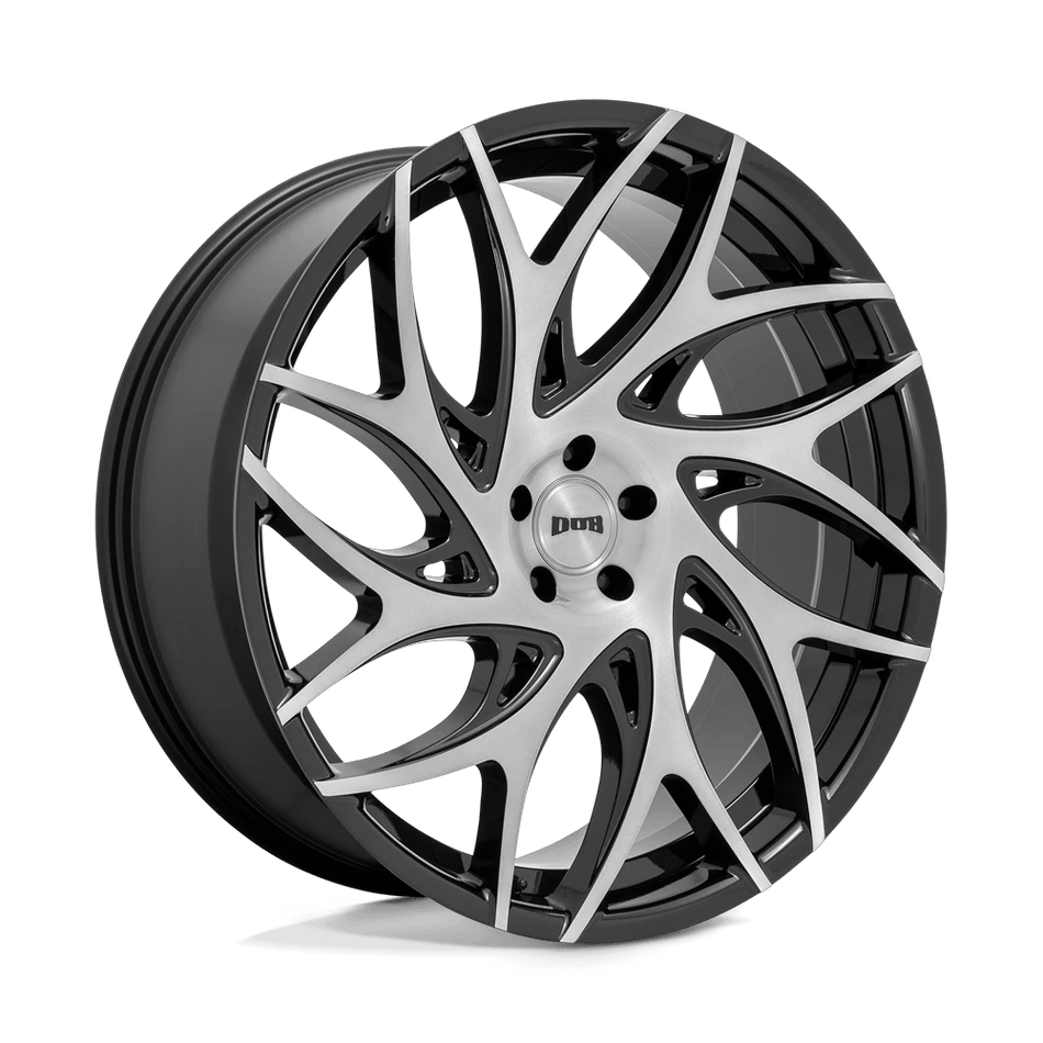 DUB 1PC S260 G.O.A.T. 26x10 ET30 6x135 Brushed Face w/ Gloss Black Dark Tint Spokes