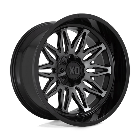 XD XD859 GUNNER 22x12 ET-44 5x127/5.5 Gloss Black Machined w/ Gray Tint