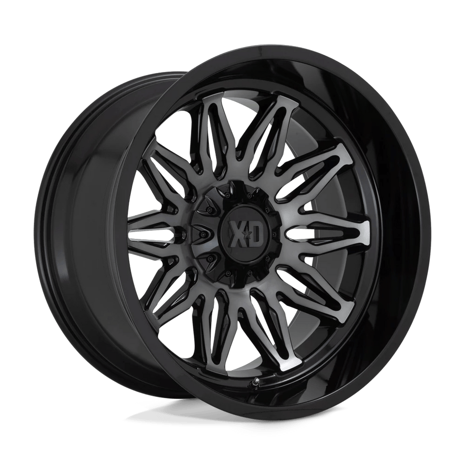 XD XD859 GUNNER 22x12 ET-44 5x127/5.5 Gloss Black Machined w/ Gray Tint
