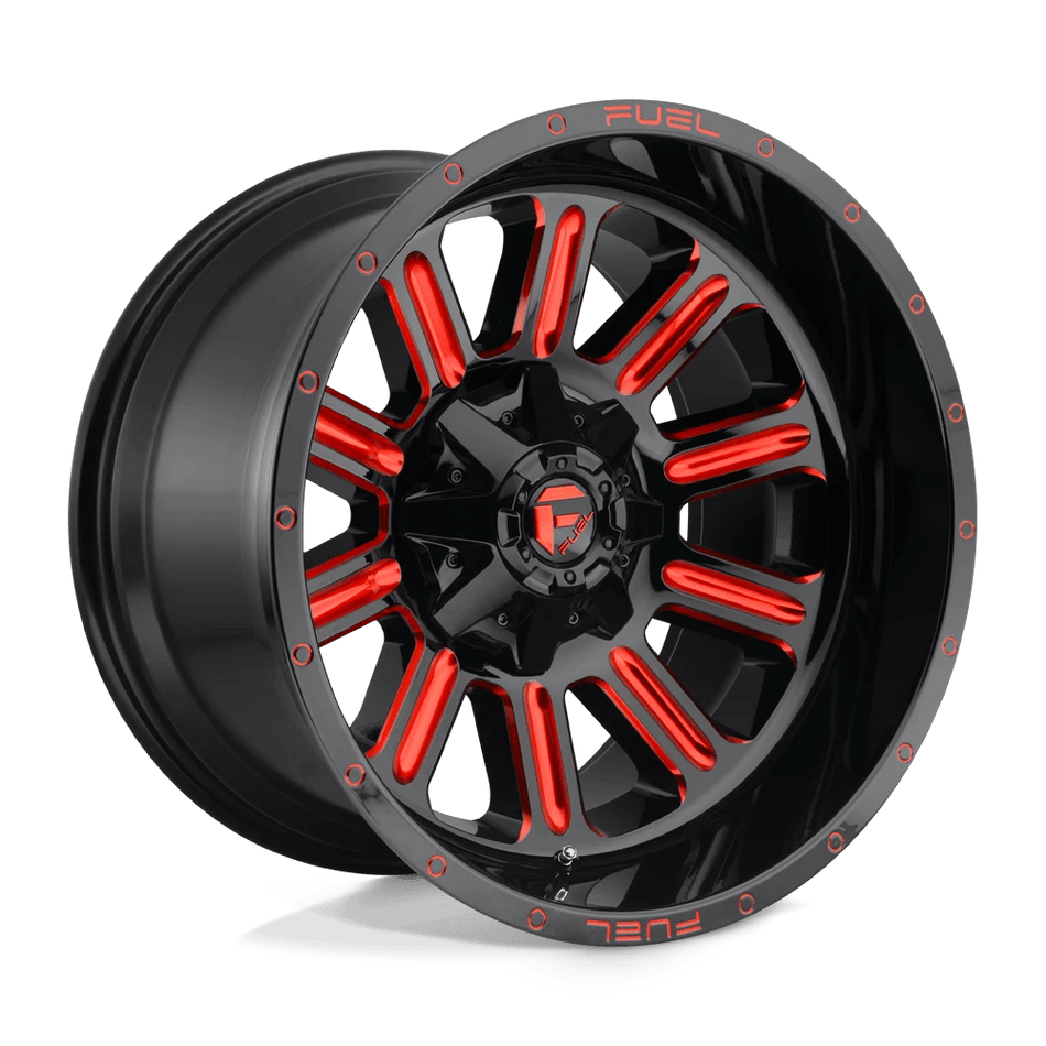 Fuel 1PC D621 HARDLINE 20x10 ET-19 6x135/5.5 Gloss Black w/ Red Tint
