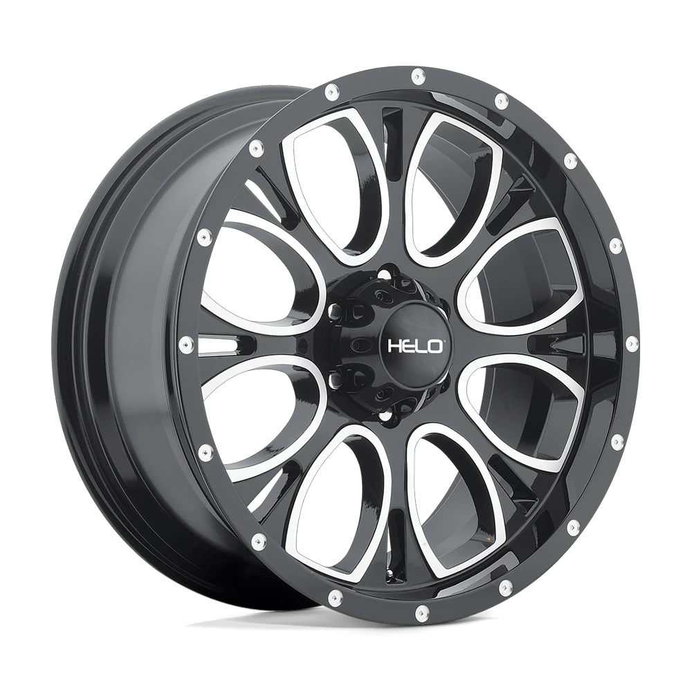 Helo HE879 20x9 ET18 6x139.7 Gloss Black Machined & Milled