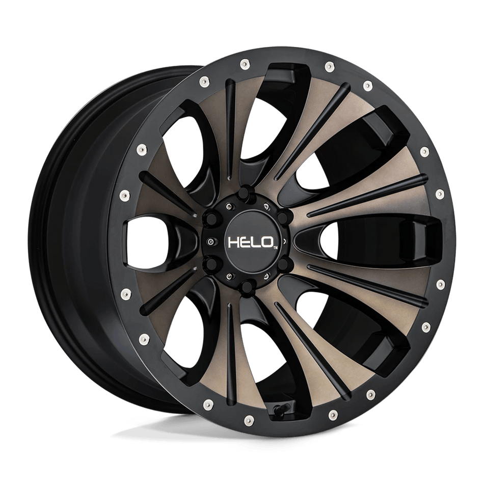 Helo HE901 17x9 ET-12 6x139.7 Satin Black Machined w/ Dark Tint