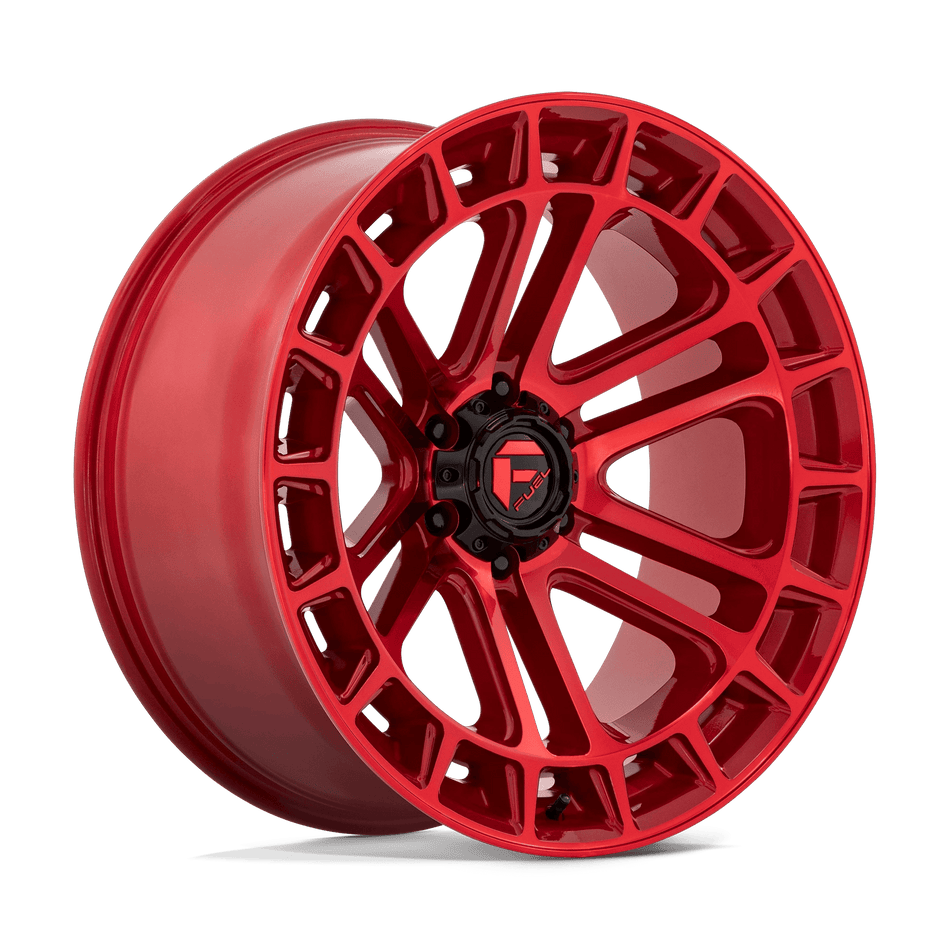 Fuel 1PC D719 HEATER 22x10 ET-13 6x135 Candy Red Machined