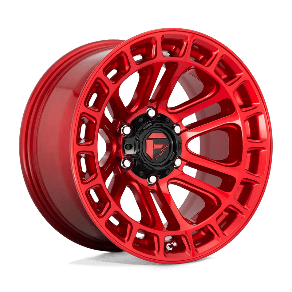 Fuel 1PC D719 HEATER 18x9 ET1 6x135 Candy Red Machined