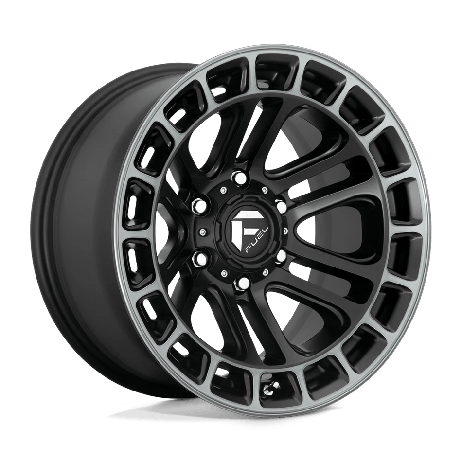 Fuel 1PC D720 HEATER 18x9 ET1 6x139.7 Matte Black Double Dark Tint Machined