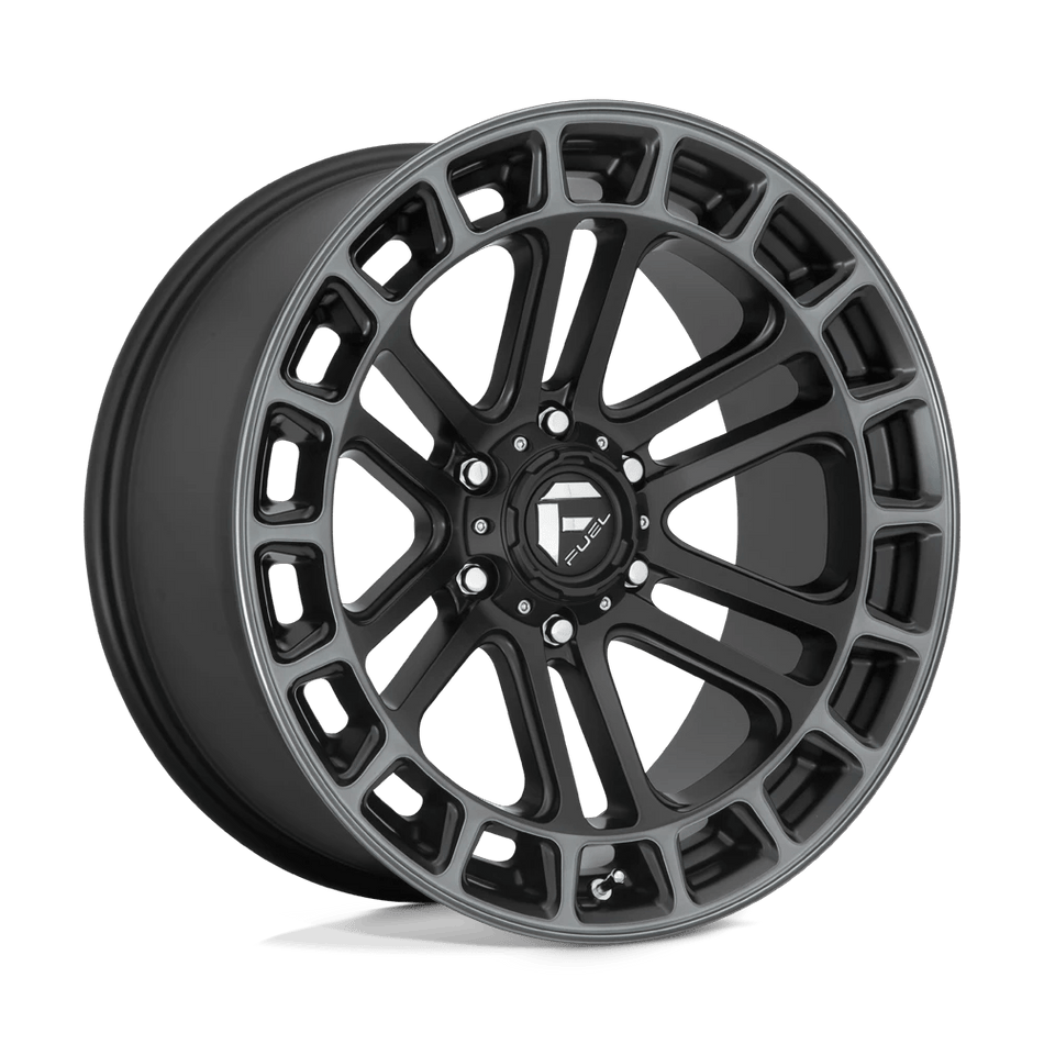 Fuel 1PC D720 HEATER 20x9 ET1 6x139.7 Matte Black Double Dark Tint Machined