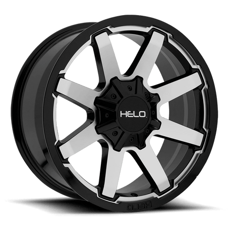 Helo HE909 20x9 ET0 8x165.1 Gloss Black Machined