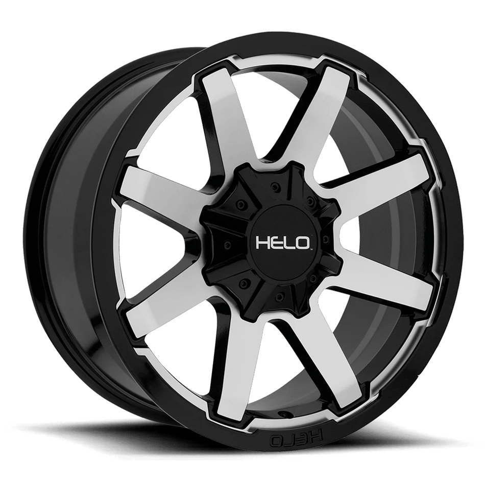 Helo HE909 20x9 ET0 8x165.1 Gloss Black Machined