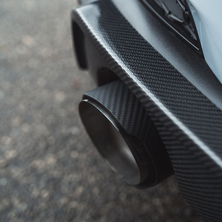 HYUNDAI I30N CARBON FIBRE EXHAUST TIPS-Exhaust Tips-CT CARBON-CT Carbon - High-quality carbon fiber and gloss black aerodynamic parts for premium sports and luxury vehicles.