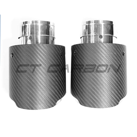 HYUNDAI I30N CARBON FIBRE EXHAUST TIPS-Exhaust Tips-CT CARBON-CT Carbon - High-quality carbon fiber and gloss black aerodynamic parts for premium sports and luxury vehicles.
