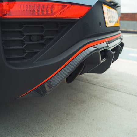 HYUNDAI i30N CARBON FIBRE DIFFUSER (FACELIFT) - CT DESIGN-Diffuser-CT CARBON-CT Carbon - High-quality carbon fiber and gloss black aerodynamic parts for premium sports and luxury vehicles.