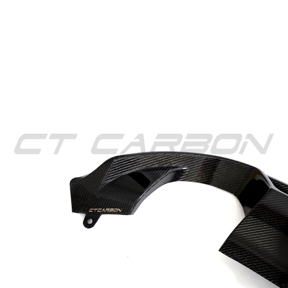 HYUNDAI i30N CARBON FIBRE DIFFUSER (FACELIFT) - CT DESIGN-Diffuser-CT CARBON-CT Carbon - High-quality carbon fiber and gloss black aerodynamic parts for premium sports and luxury vehicles.