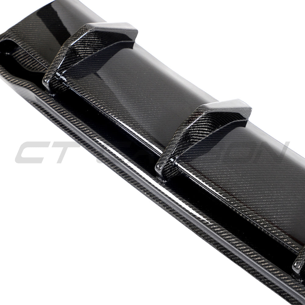 HYUNDAI i30N CARBON FIBRE DIFFUSER (FACELIFT) - CT DESIGN-Diffuser-CT CARBON-CT Carbon - High-quality carbon fiber and gloss black aerodynamic parts for premium sports and luxury vehicles.