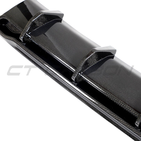 HYUNDAI i30N CARBON FIBRE DIFFUSER (FACELIFT) - CT DESIGN-Diffuser-CT CARBON-CT Carbon - High-quality carbon fiber and gloss black aerodynamic parts for premium sports and luxury vehicles.