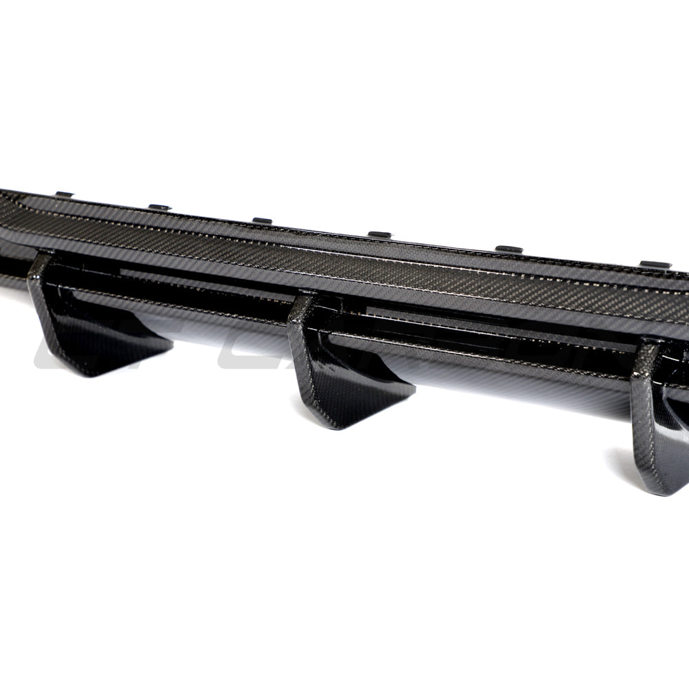 HYUNDAI i30N CARBON FIBRE DIFFUSER (FACELIFT) - CT DESIGN-Diffuser-CT CARBON-CT Carbon - High-quality carbon fiber and gloss black aerodynamic parts for premium sports and luxury vehicles.