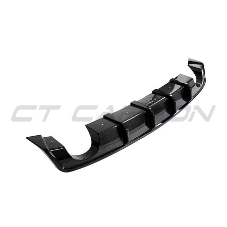 HYUNDAI i30N CARBON FIBRE DIFFUSER (PRE-FACELIFT) - CT DESIGN-Splitter-CT CARBON-CT Carbon - High-quality carbon fiber and gloss black aerodynamic parts for premium sports and luxury vehicles.