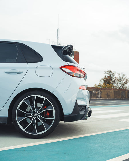 HYUNDAI i30N CARBON FIBRE DIFFUSER (PRE-FACELIFT) - CT DESIGN-Splitter-CT CARBON-CT Carbon - High-quality carbon fiber and gloss black aerodynamic parts for premium sports and luxury vehicles.