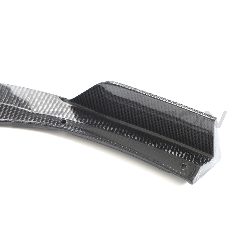 HYUNDAI i30N FRONT CARBON FIBRE SPLITTER (FACELIFT) - CT DESIGN-Splitter-CT CARBON-CT Carbon - High-quality carbon fiber and gloss black aerodynamic parts for premium sports and luxury vehicles.