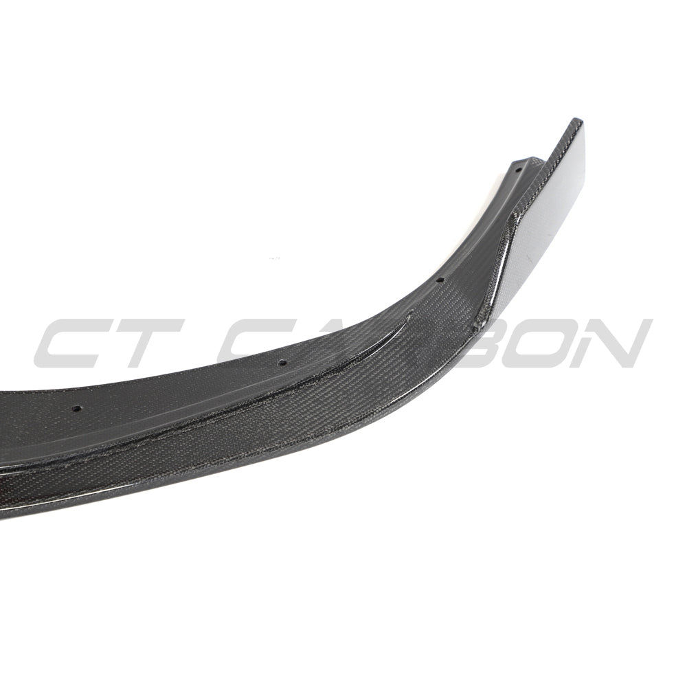 HYUNDAI i30N FRONT CARBON FIBRE SPLITTER (FACELIFT) - CT DESIGN-Splitter-CT CARBON-CT Carbon - High-quality carbon fiber and gloss black aerodynamic parts for premium sports and luxury vehicles.
