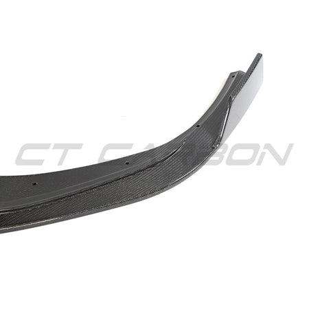 HYUNDAI i30N FRONT CARBON FIBRE SPLITTER (FACELIFT) - CT DESIGN-Splitter-CT CARBON-CT Carbon - High-quality carbon fiber and gloss black aerodynamic parts for premium sports and luxury vehicles.