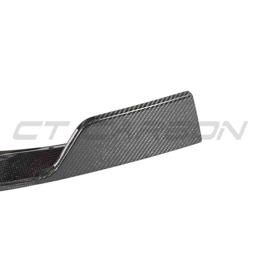 HYUNDAI i30N FRONT CARBON FIBRE SPLITTER (FACELIFT) - CT DESIGN-Splitter-CT CARBON-CT Carbon - High-quality carbon fiber and gloss black aerodynamic parts for premium sports and luxury vehicles.