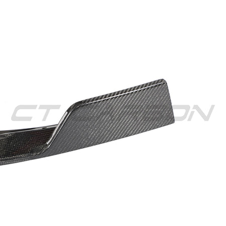 HYUNDAI i30N FRONT CARBON FIBRE SPLITTER (FACELIFT) - CT DESIGN-Splitter-CT CARBON-CT Carbon - High-quality carbon fiber and gloss black aerodynamic parts for premium sports and luxury vehicles.